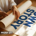 Create My Own Story Starting From Today - Empowerment Typography Wall Art