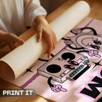 20's Music Room - Retro Girls Night Party Wall Art