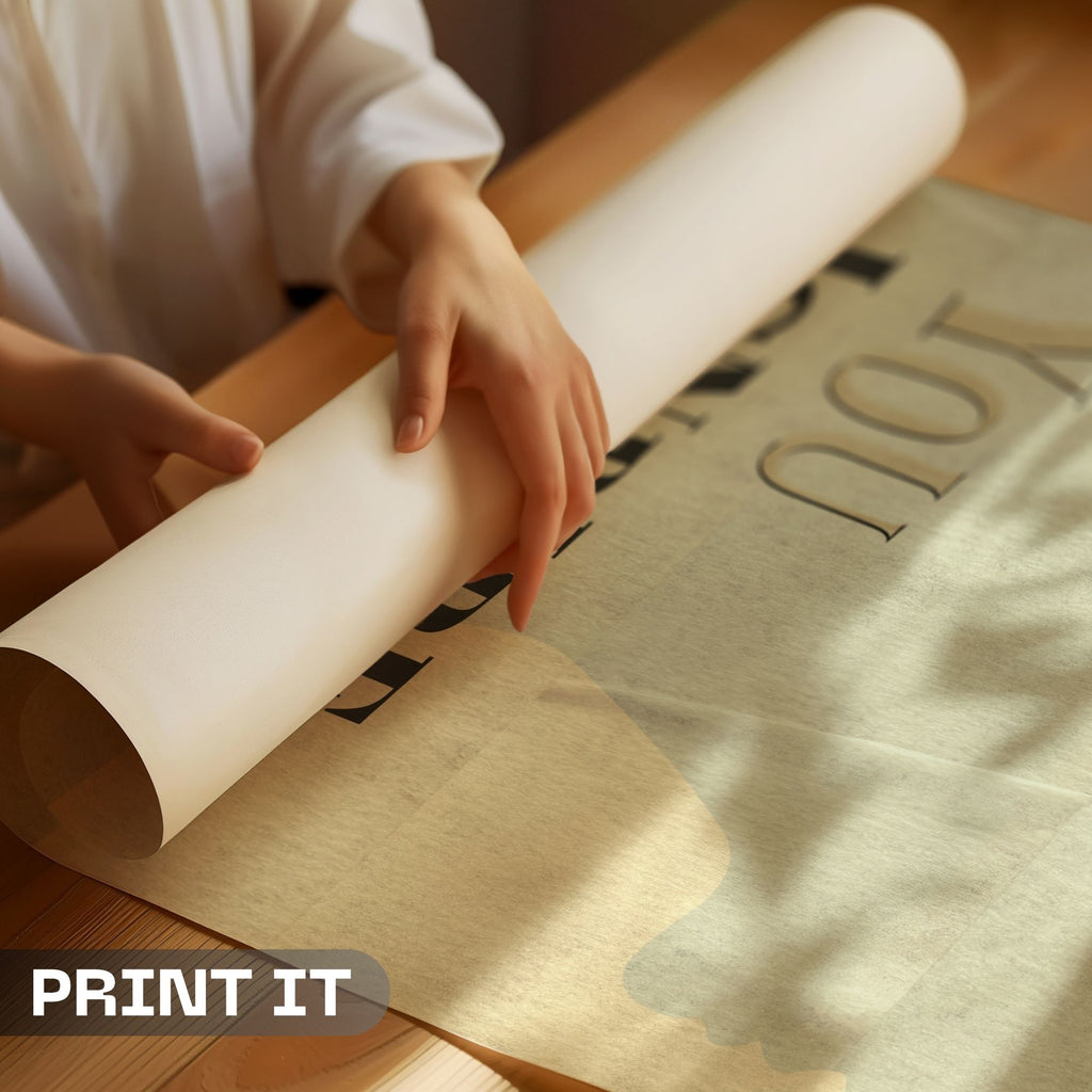 You Inspire Me - Minimalist Silhouette Inspiration Wall Art | Abstract Portrait Poster