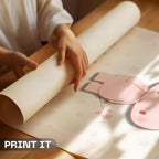 Graceful Power - Minimalist Bunny Winter Wall Art