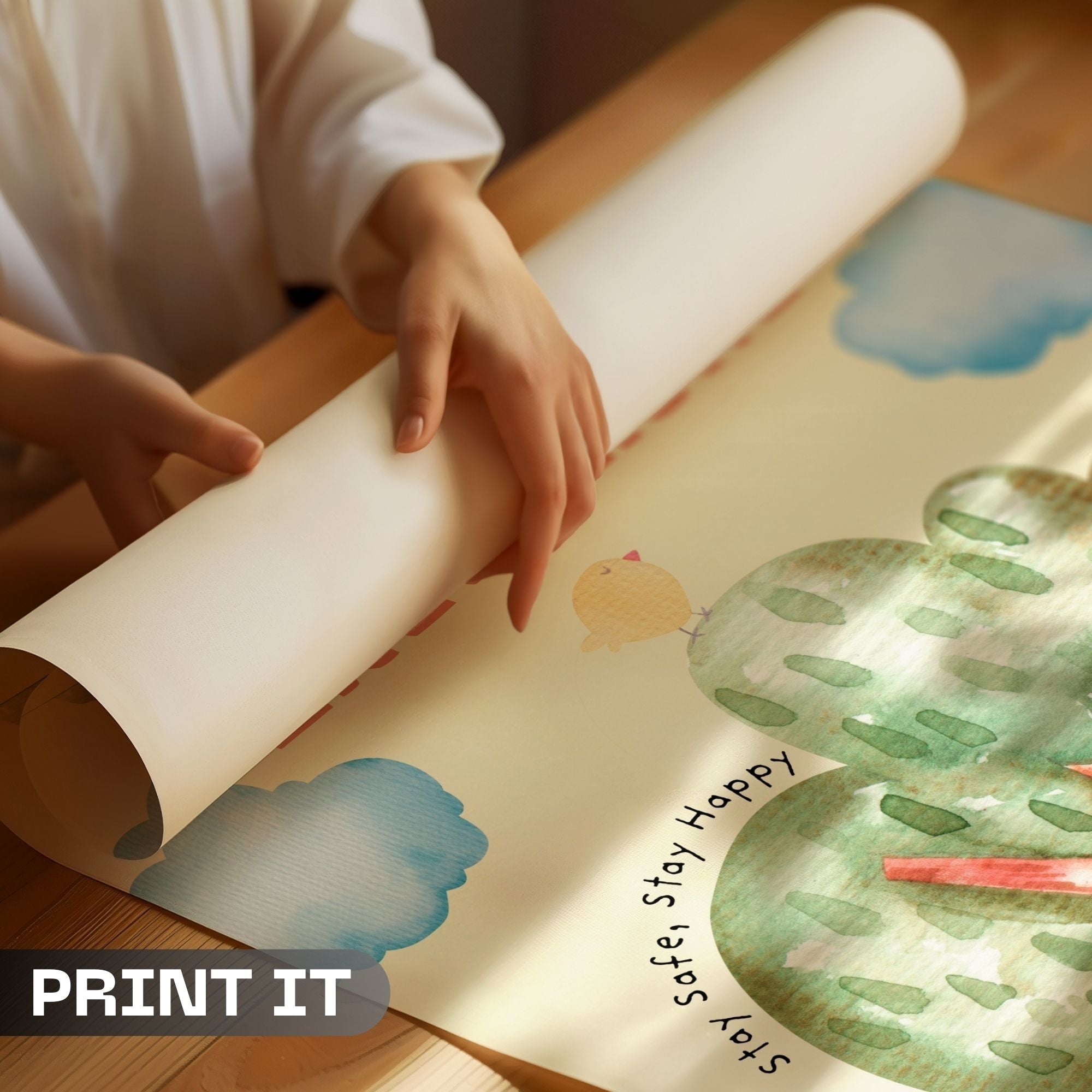 Home Sweet Home - Stay Safe, Stay Happy Wall Art