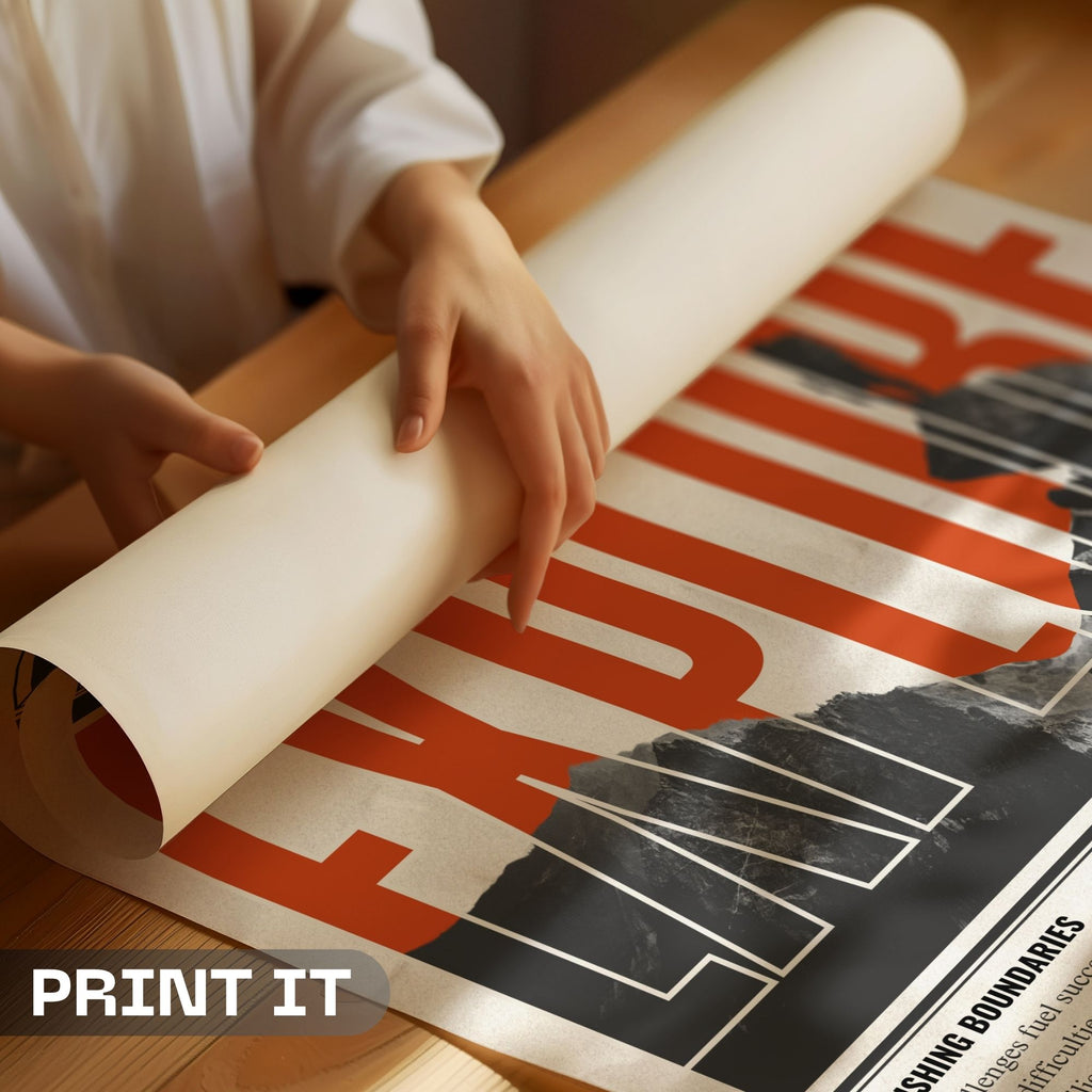 Explore - Main Frame Newspaper Wall Art