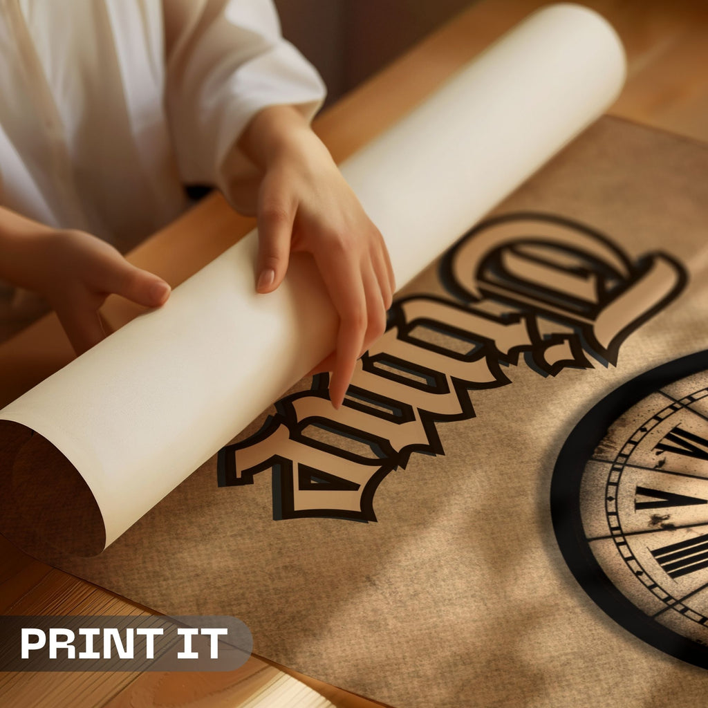 Time Is A Unit - Measure Of Life Vintage Wall Art