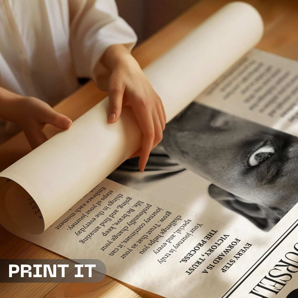 You Got This - Vintage Newspaper Motivation Wall Art