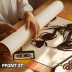 Classy & True - Retro Vintage Fashion Wall Art | 70s Style Woman Poster