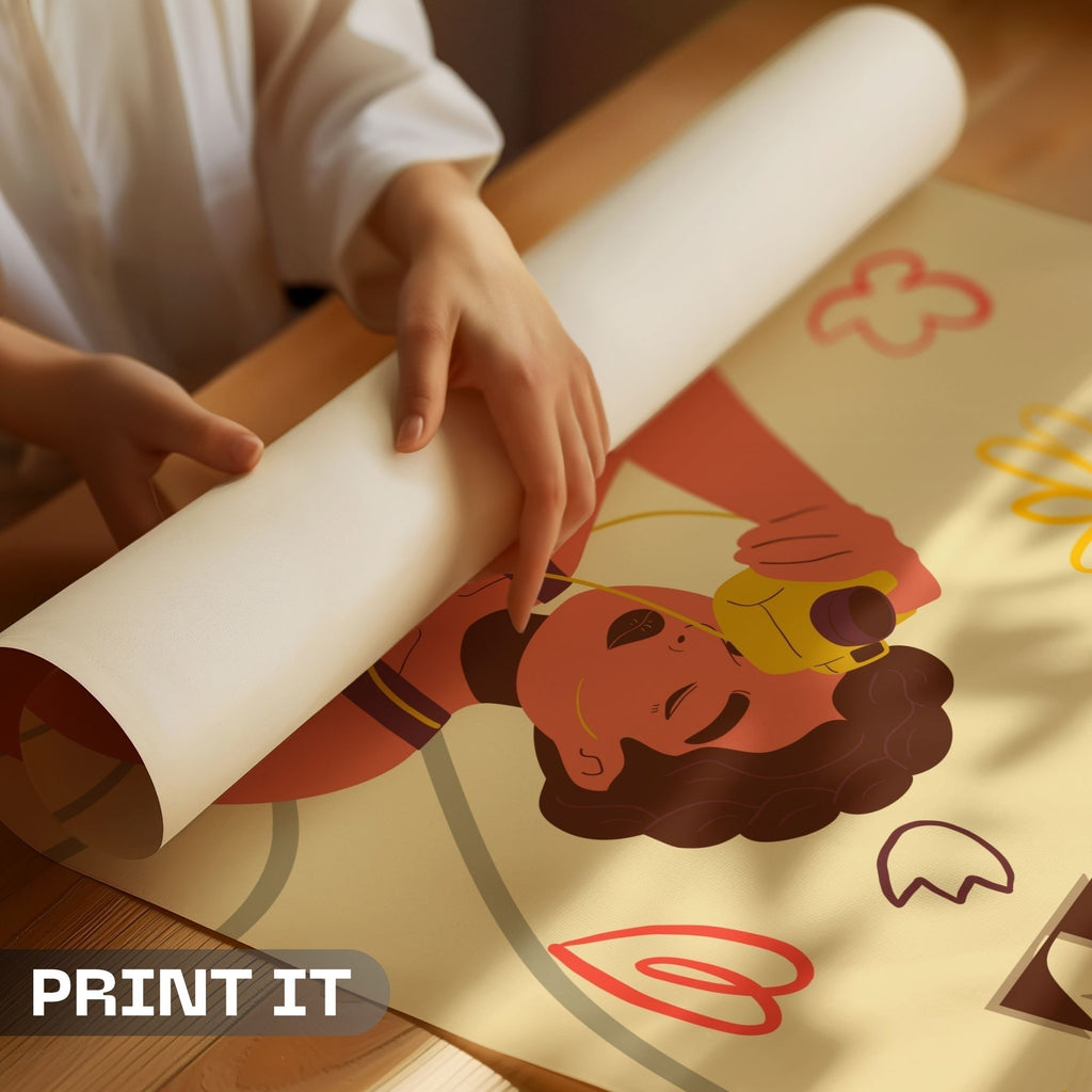 Fly Free - Retro Adventure Empowerment Wall Art