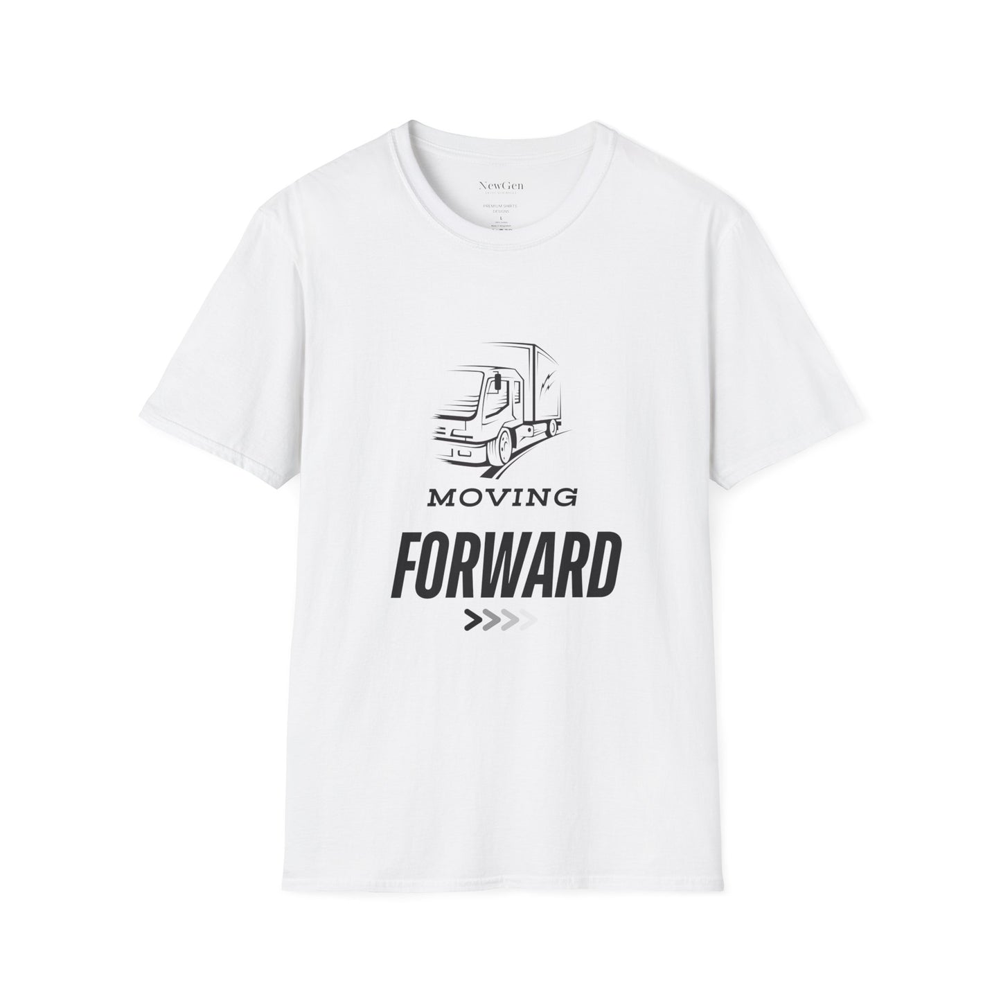 Moving Forward - Truck Driver Motivational Statement Artwork Tee