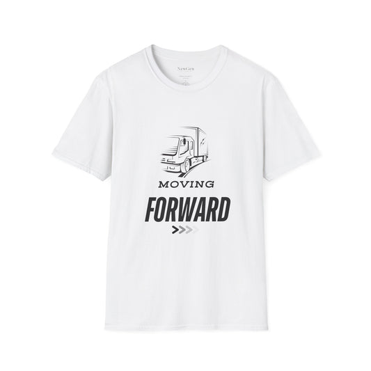 Moving Forward - Truck Driver Motivational Statement Artwork Tee