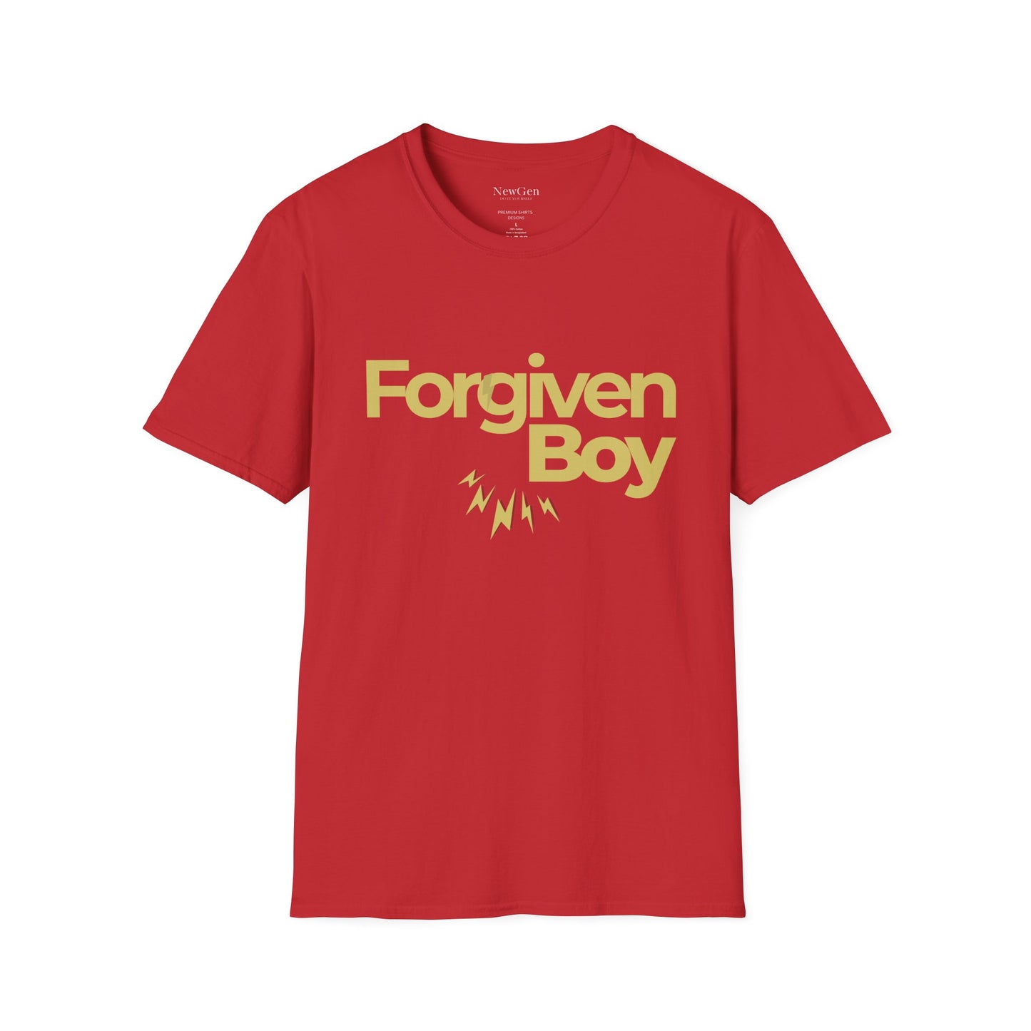 Forgiven Boy - Faith-Based Redemption Statement Artwork Tee