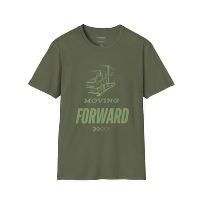 Moving Forward - Truck Driver Motivational Statement Artwork Tee
