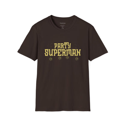 Party Superman - Disco Ball Celebration Statement Artwork Tee