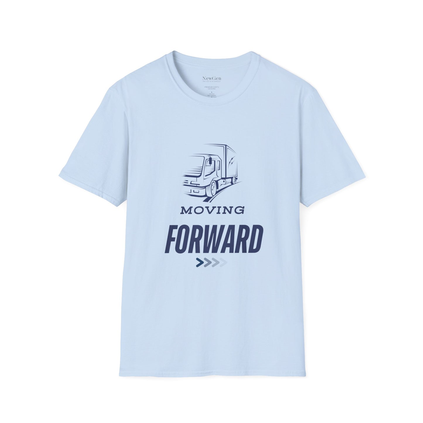 Moving Forward - Truck Driver Motivational Statement Artwork Tee