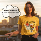 Harmony - Peaceful Doves & Roses Unity Connection Nature Statement Artwork