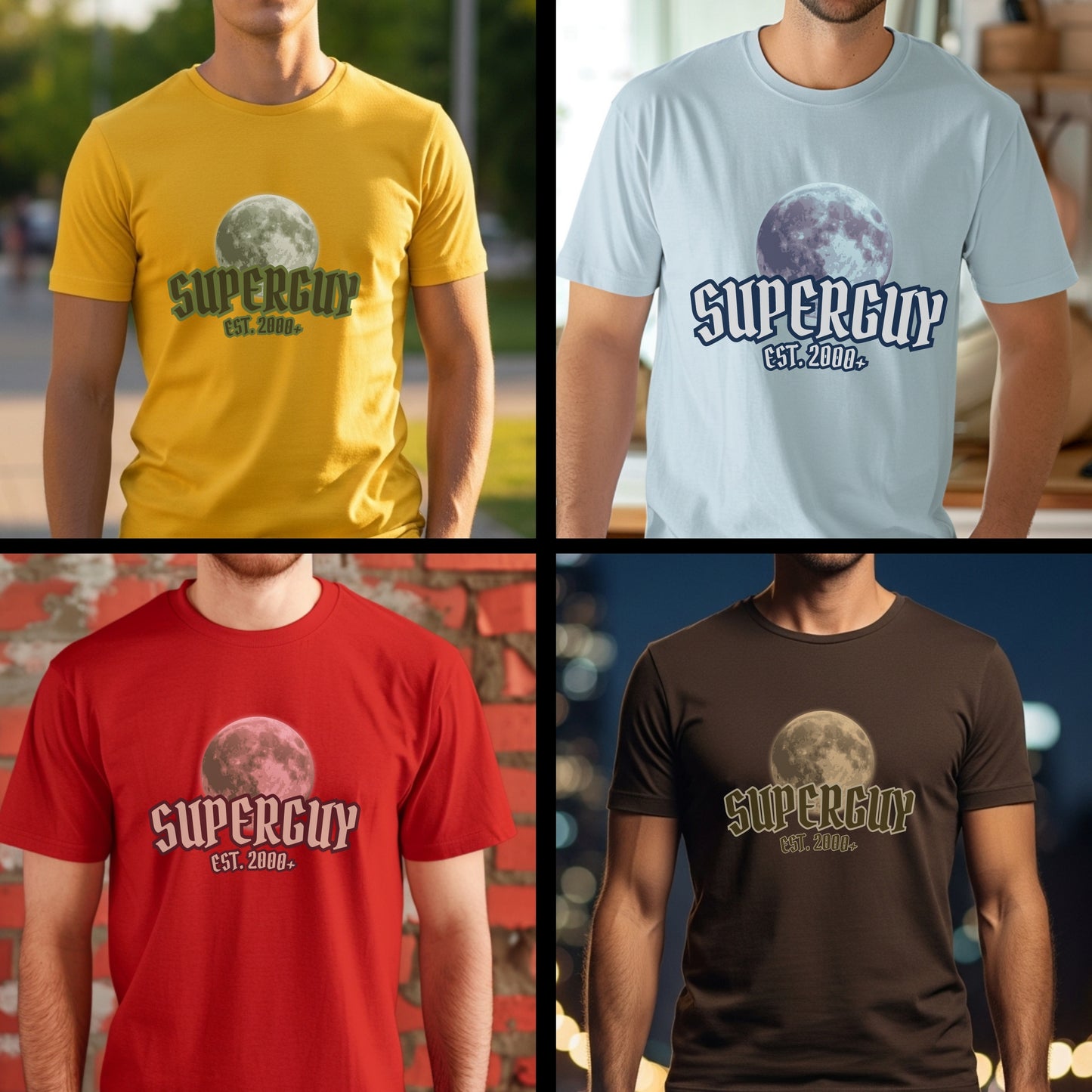 Superguy Est. 2000+ - Moon Vintage Statement Artwork