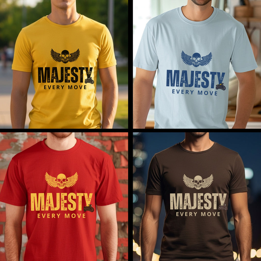 Majesty Every Move - Winged Skull Confidence Statement Artwork