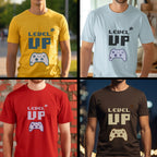 Level Up - Retro Gaming Motivational Statement Artwork