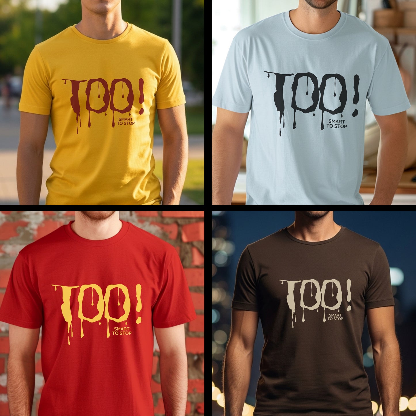 Too Smart To Stop - Horror Dripping Statement Artwork