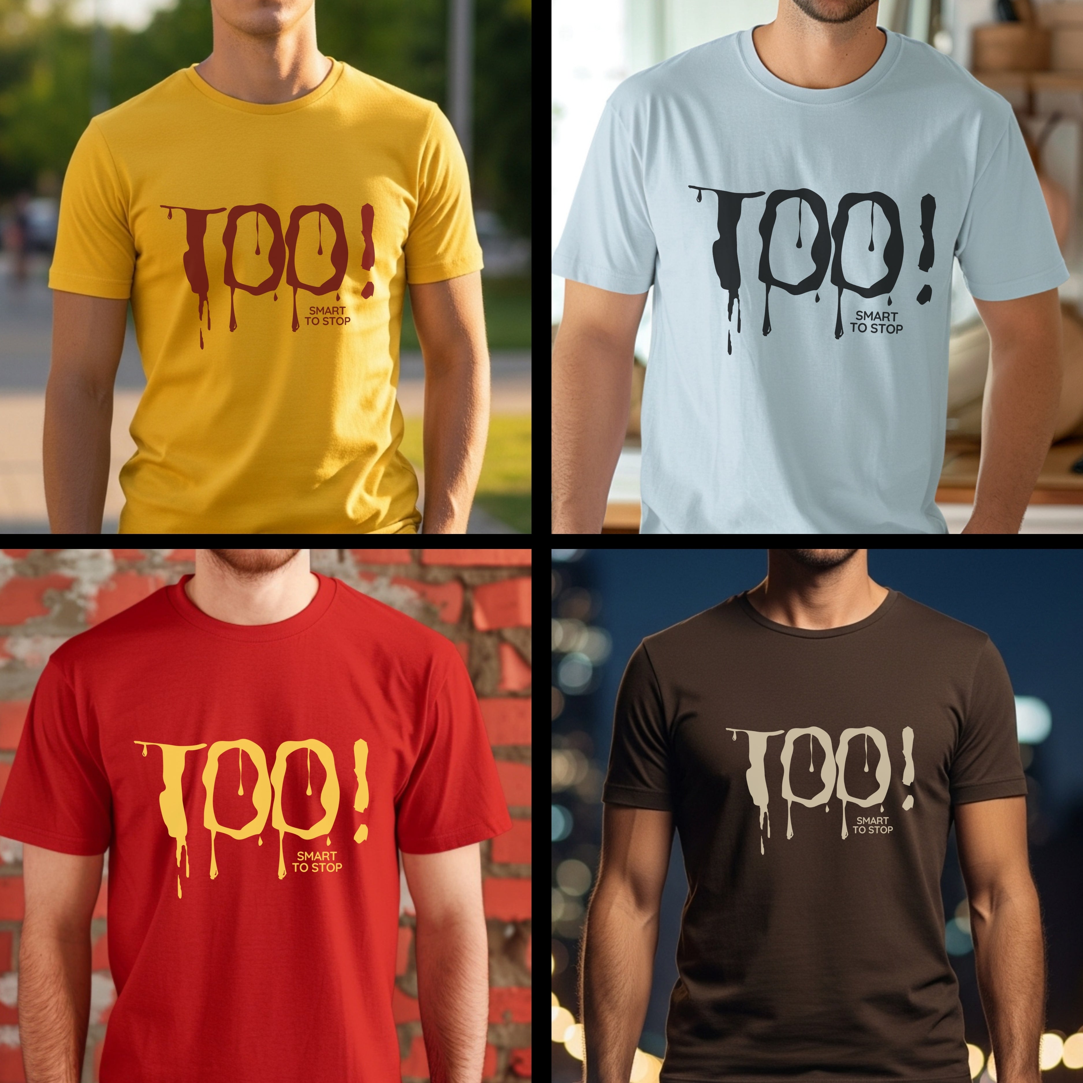 Too Smart To Stop - Horror Dripping Statement Artwork