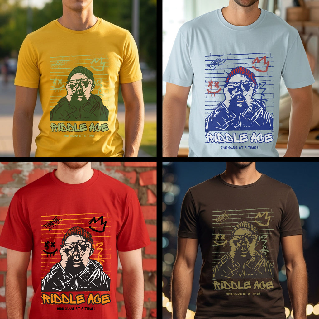 Riddle Age One Clue At A Time - Urban Graffiti Street Art Statement Artwork