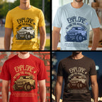 Explore Beyond The Boundaries - Off-Road Adventure Motivational Statement Artwork