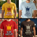 Rise Above Rule Within - Crown Dripping Motivational Statement Artwork