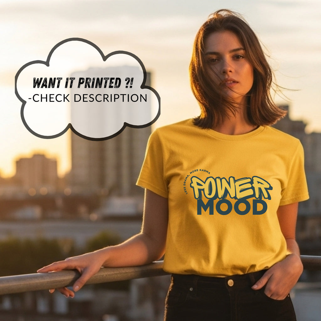 Power Mood Less Drama More Karma - Bold Graffiti Street Typography Statement Artwork