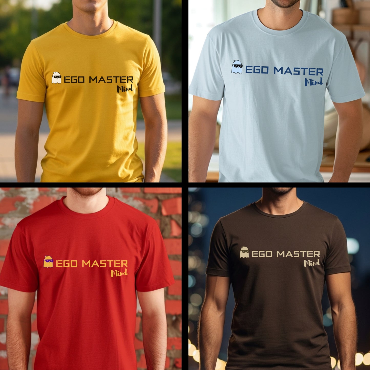 Ego Master Mind - Self-Awareness Minimalist Statement Artwork