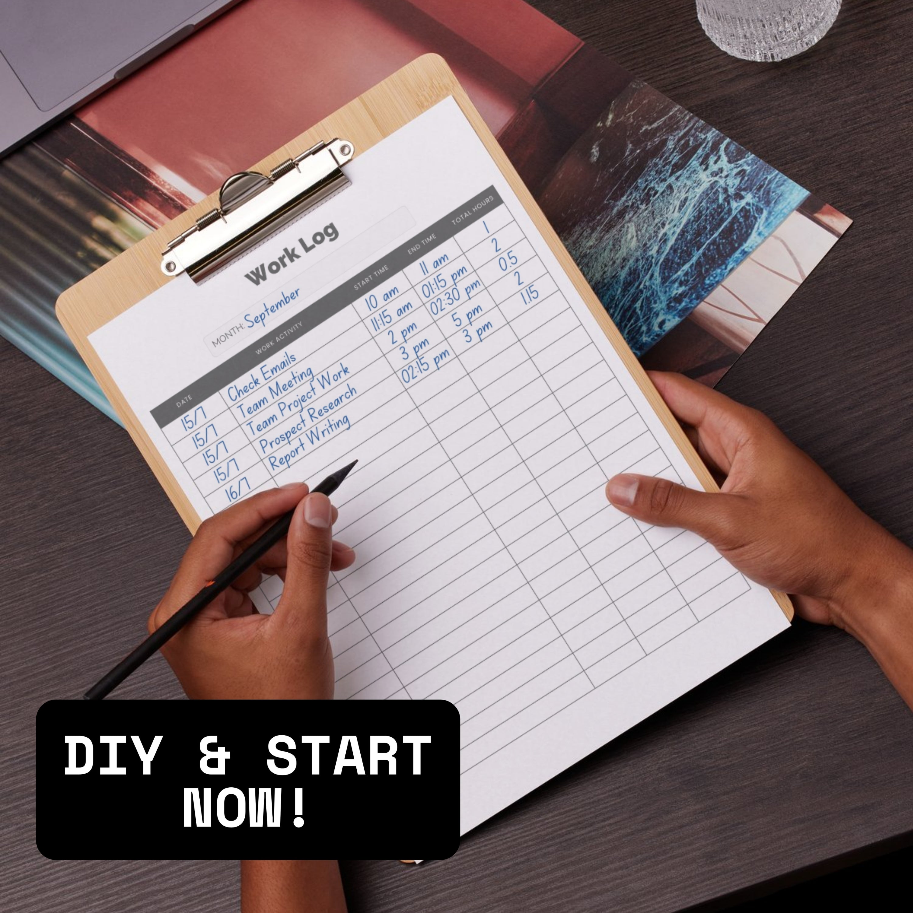 Work TIme Log Planner