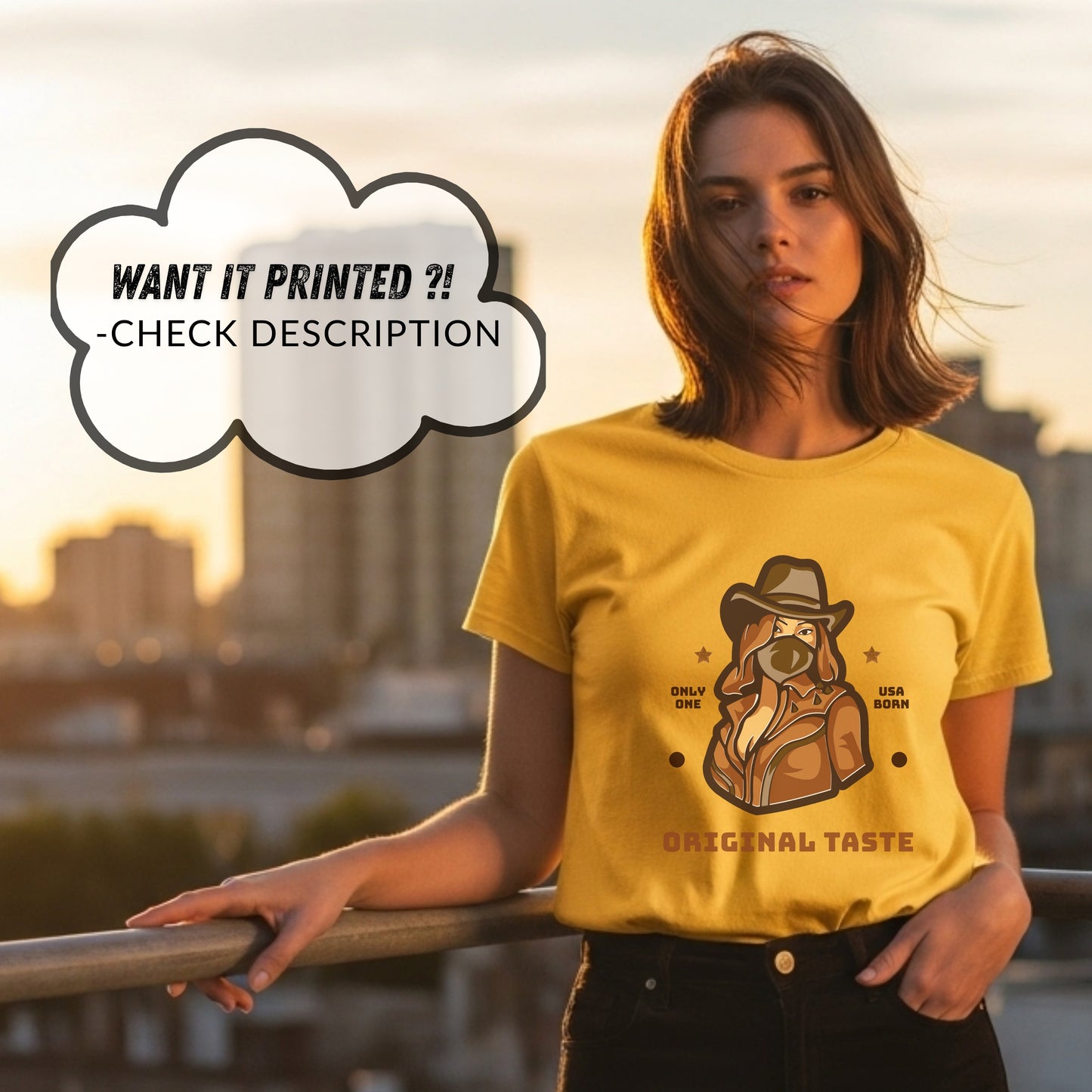 Original Taste - Vintage Western Cowboy Dog Authentic American Statement Artwork