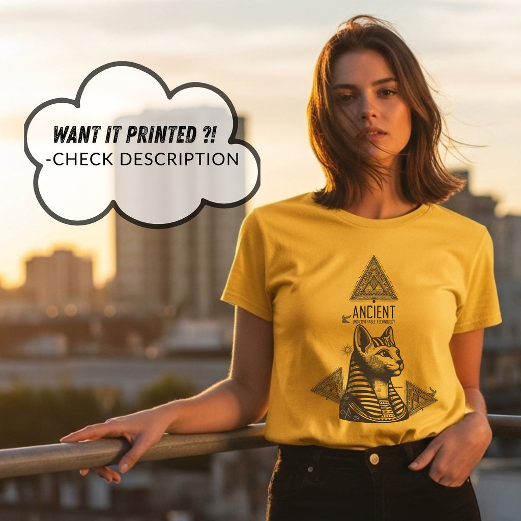 Ancient Undieverable Technology - Egyptian Cat Pyramid Mystery Statement Artwork