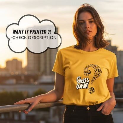 Guess What - Question Mark Mystery Intrigue Conversation Starter Statement Artwork