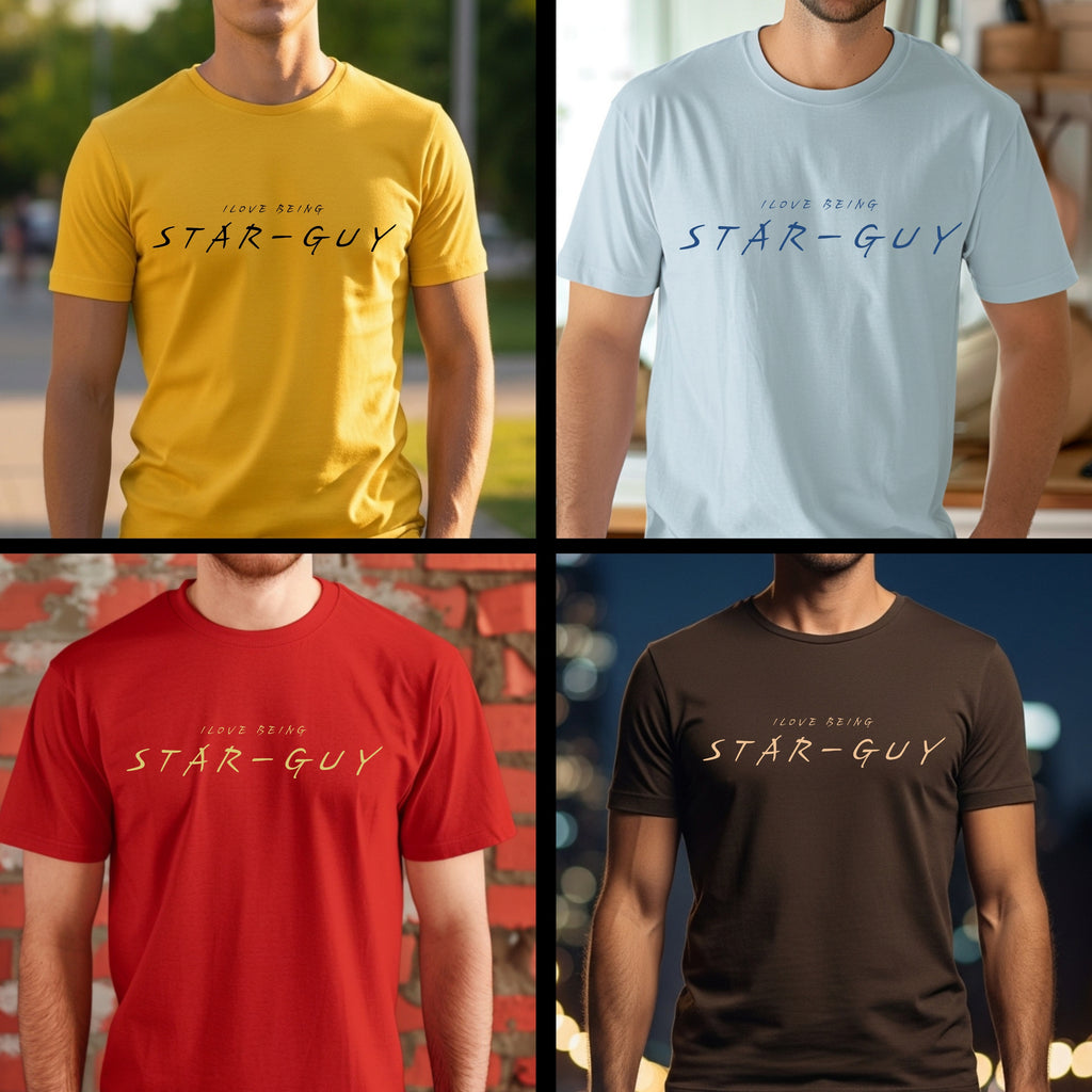 I Love Being Star Guy - Minimalist Confidence Statement Artwork