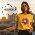 Sweetheart And Strong - Soft Daisy Flower Circle Empowered Femininity Statement Artwork