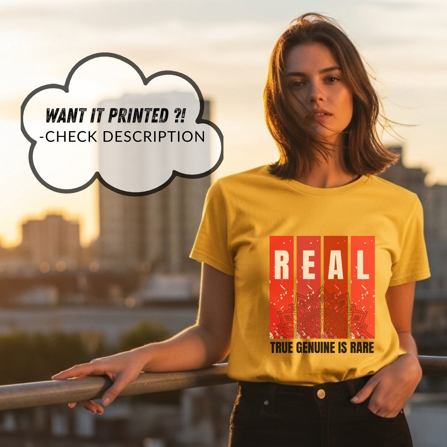 Real True Genuine Is Rare - Mandala Authenticity Rarity Statement Artwrok