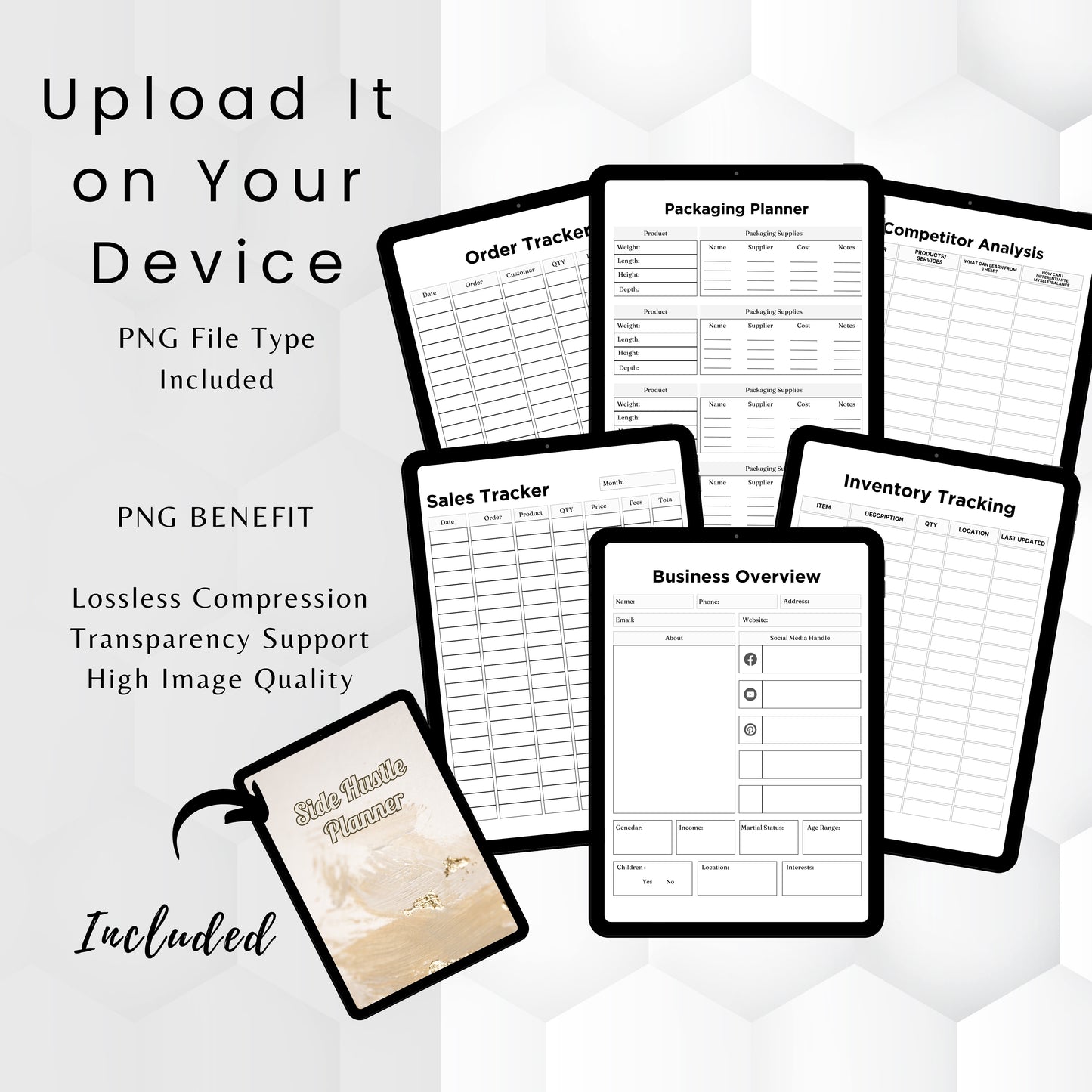Side Hustle Planner & Trackers Bundle
