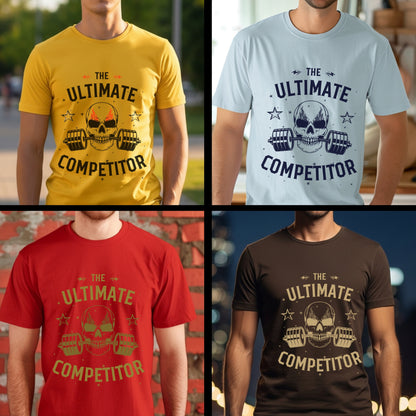 The Ultimate Competitor - Skull Barbell Fitness Champion Statement Artwork