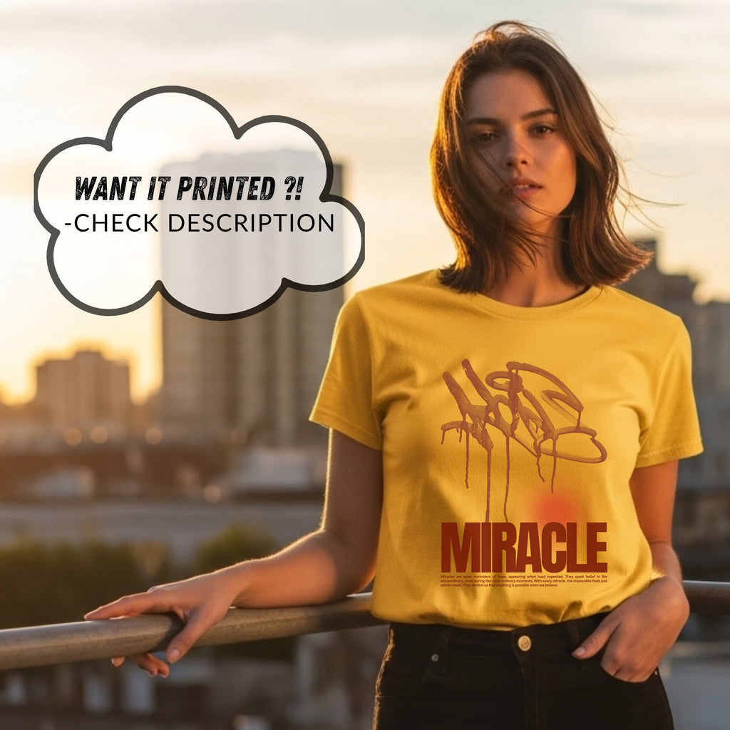 Miracle - Graffiti Hope Faith Extraordinary Belief Statement Artwork