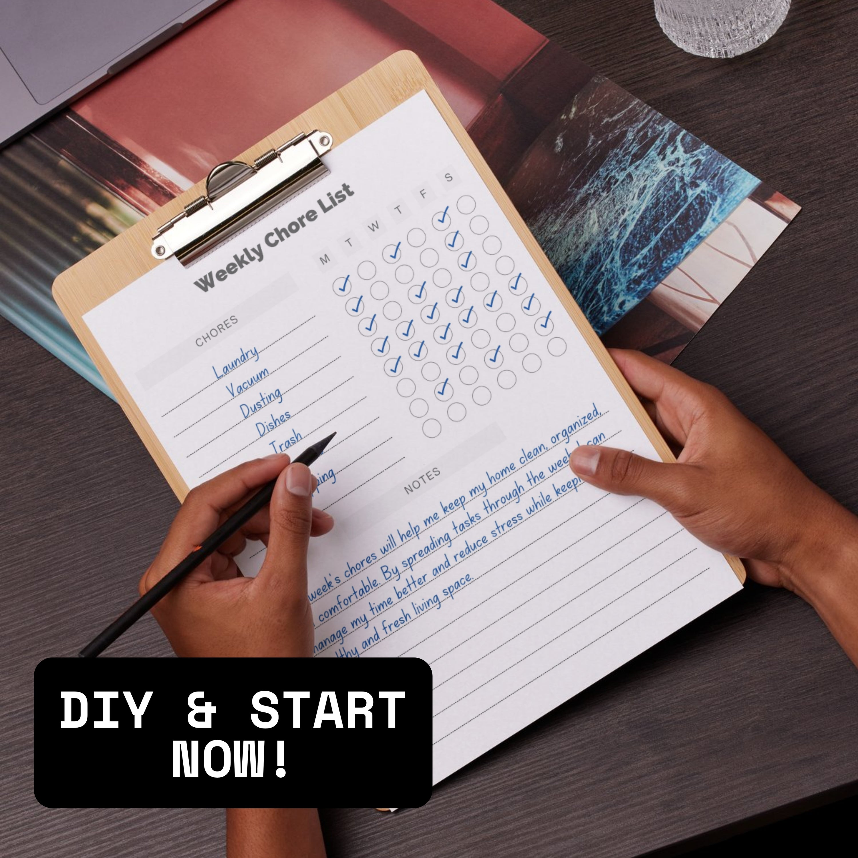 Weekly Chore List PDF