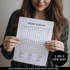 100 Word Search Adult For Teen & Adult +4000 Words