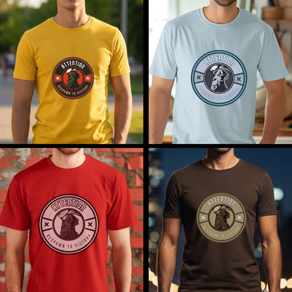 Attention Respawn To Victory - Gaming Warrior Motivational Statement Artwork