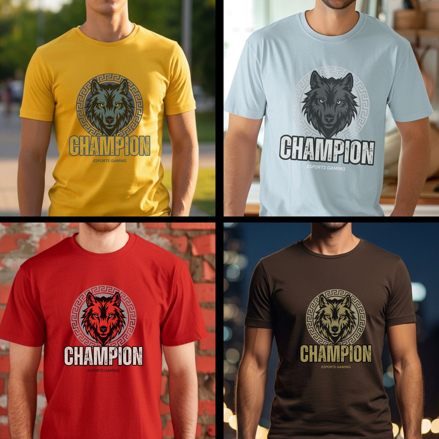Champion Esports Gaming - Wolf Team Pride Statement Artwork