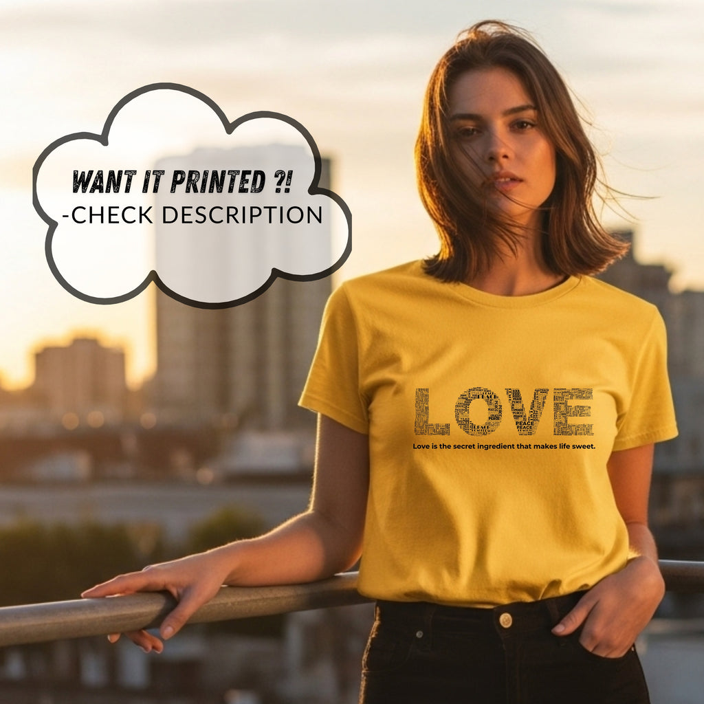 Love Secret Ingredient - Typography Word Art Kindness Positivity Statement Artwork