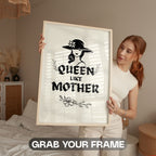 Queen Like Mother - Elegant Maternal Bond Wall Art