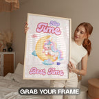 Nap Time Best Time - Dreamy Unicorn Nursery Wall Art