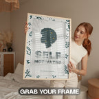 Self Motivated - Modern African American Empowerment Wall Art