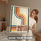 2015 Retro Wave Abstract Wall Art