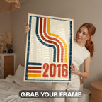 2016 Retro Wave Abstract Wall Art