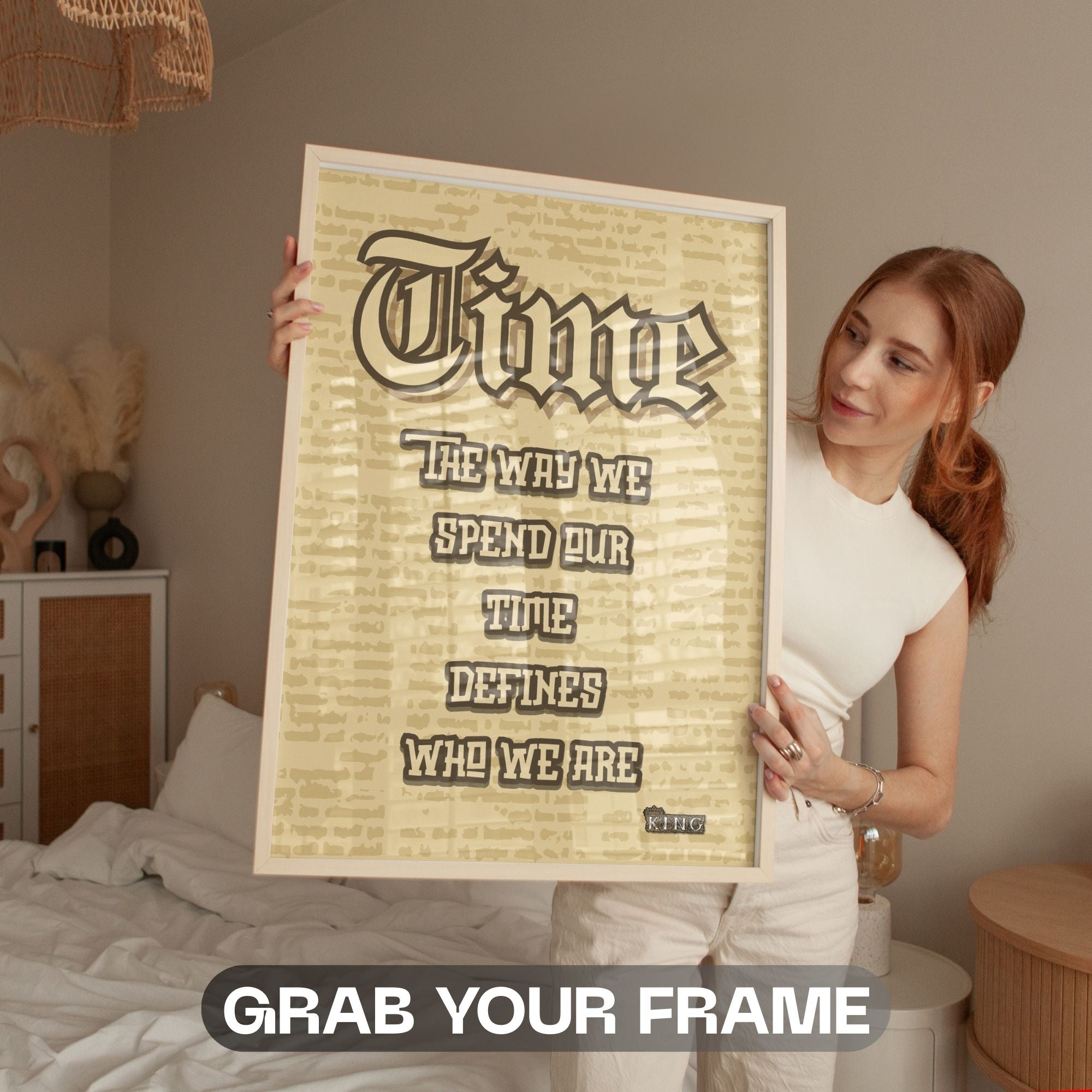 Time Defines Who We Are - Gothic Wisdom Wall Art