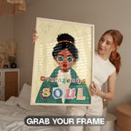 Courageous Soul - Retro African American Empowerment Wall Art | Soulful Portrait Poster