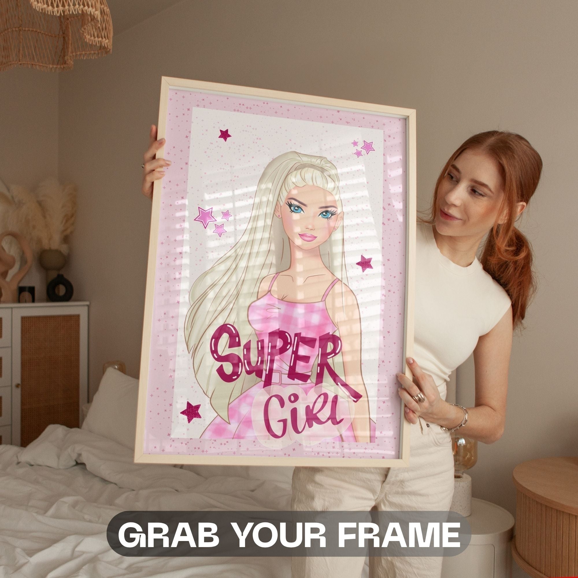 Super Girl Power - Glamorous Confidence Wall Art
